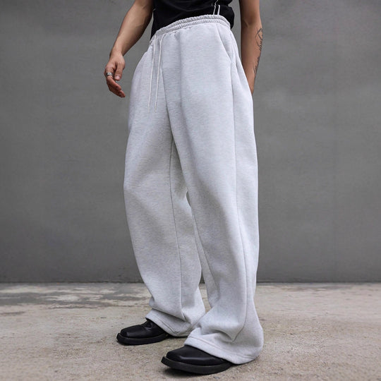 Herren Weite Oversize-Sweatpants mit Tunnelzugbund, Fleece-Innenfutter & Eingrifftaschen Nord Taschen