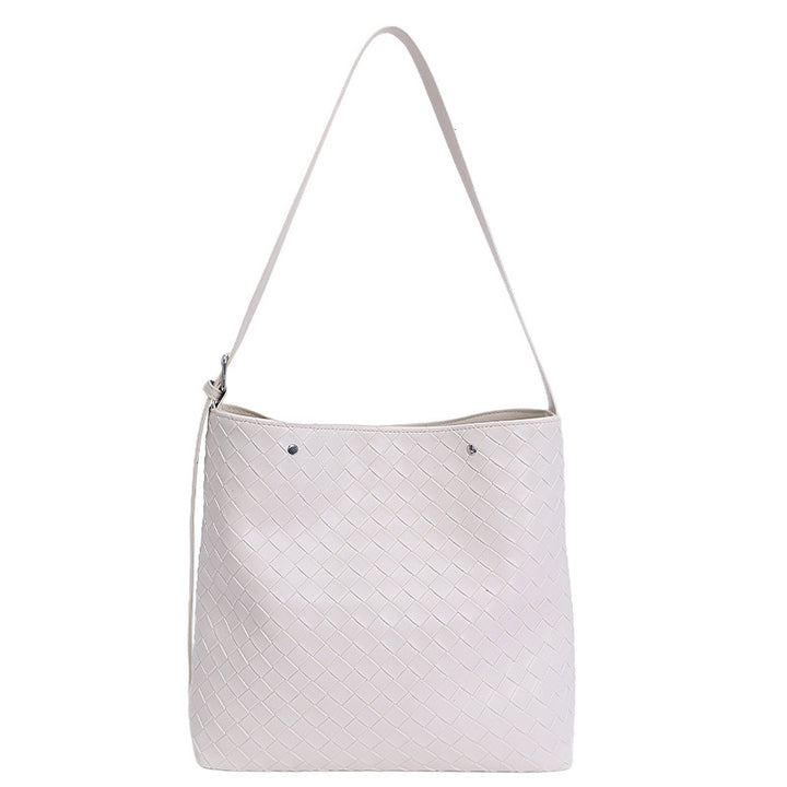 Damen Shopper Tasche mit strukturiertem Flechtmuster Nord Taschen