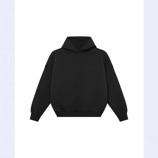 Unisex nan minimalistischer Kapuzenpullover ohne Kängurutasche mit überschnittener Schulter und geripptem Saum Nord Taschen