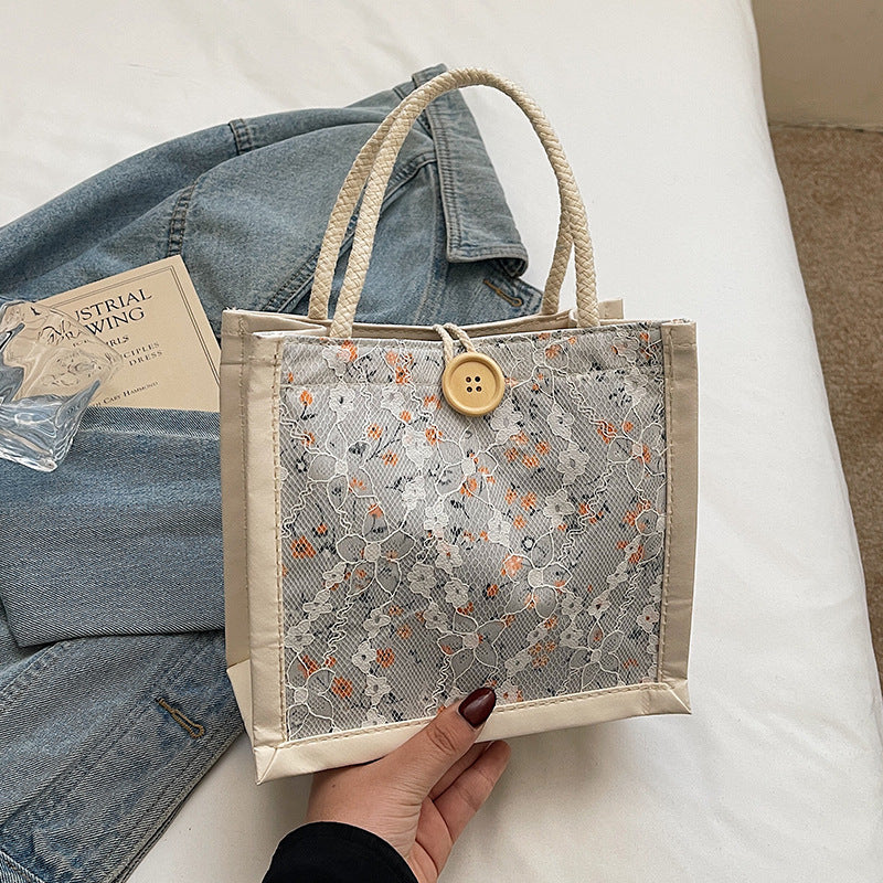 Damen praktische und stilvolle Einkaufstasche mit floralem Design Nord Taschen