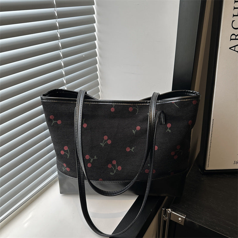 Damen Tragetasche mit floralem Muster und strapazierfähigem Kunstleder Nord Taschen