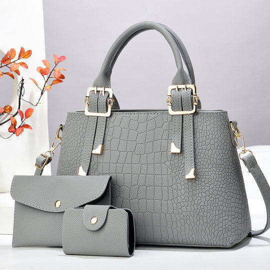 Damen luxuriöse Handtasche mit abnehmbarem Portemonnaie Nord Taschen
