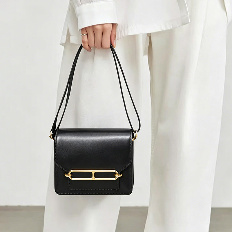 Damen elegante Crossbody-Tasche mit goldenen Details Nord Taschen