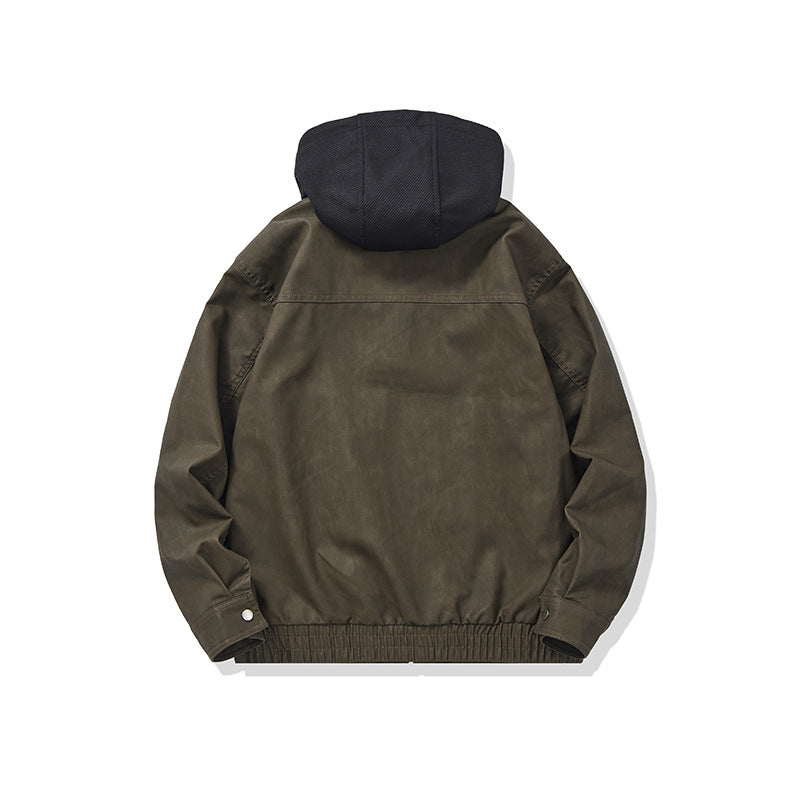 Herren Kapuzen-Canvasblouson im Boxy‑Cut mit Utility‑Details Nord Taschen