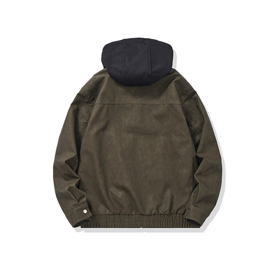 Herren Kapuzen-Canvasblouson im Boxy‑Cut mit Utility‑Details Nord Taschen