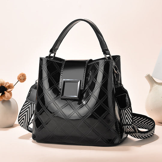 Damen modische Handtasche mit geometrischem Design und abnehmbaren Schulterriemen Nord Taschen