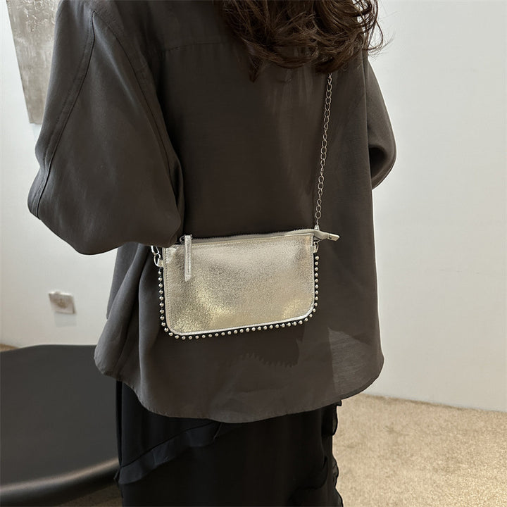 Damen elegante Clutch Tasche mit Kettendetails Nord Taschen