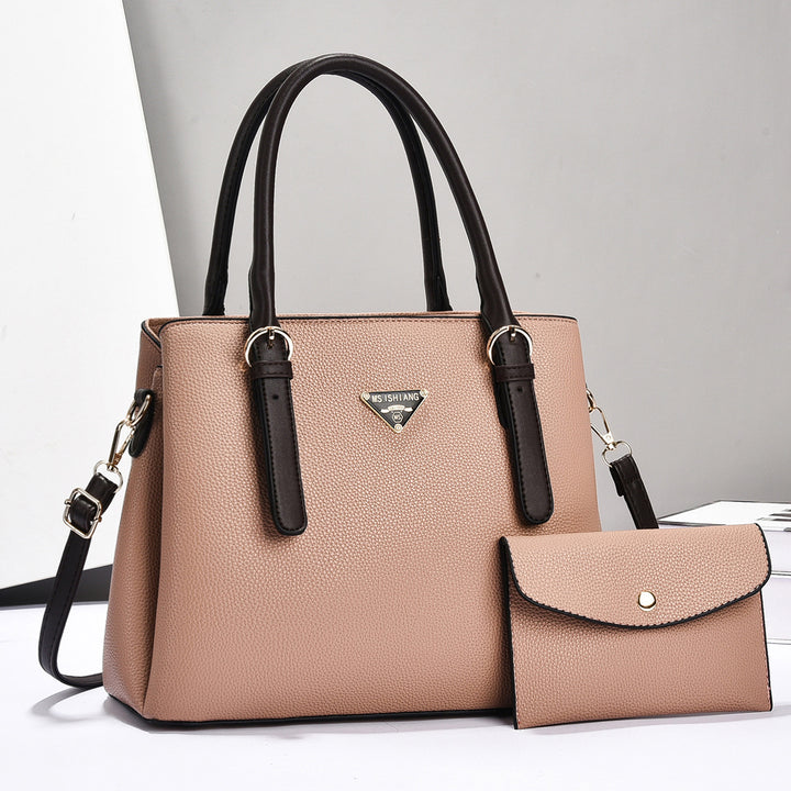 Damen klassische Handtasche mit abnehmbarer Clutch Nord Taschen