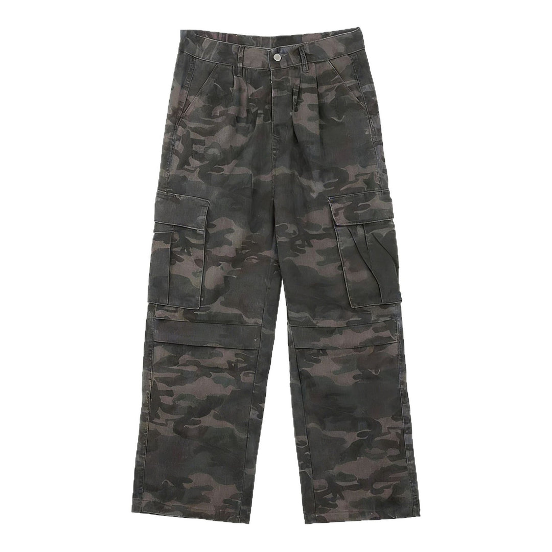 Herren Modische Cargohose mit tiefem Schritt und mehreren Taschen Nord Taschen