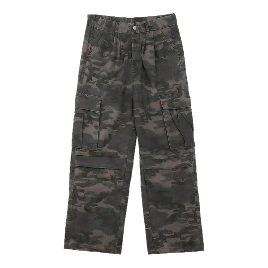 Herren Modische Cargohose mit tiefem Schritt und mehreren Taschen Nord Taschen