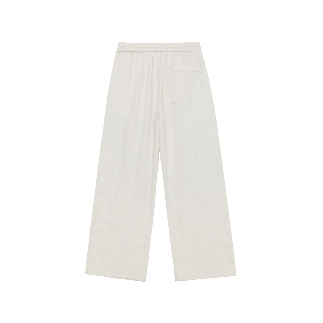 Damen Weite Culotte-Hose aus Baumwollmix mit elastischem Bund und Tunnelzug Nord Taschen