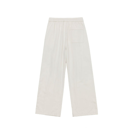 Damen Weite Culotte-Hose aus Baumwollmix mit elastischem Bund und Tunnelzug Nord Taschen