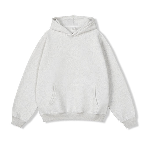 Unisex Oversize-Kapuzenpullover aus Baumwollmix mit Kängurutasche und gerippten Bündchen Nord Taschen