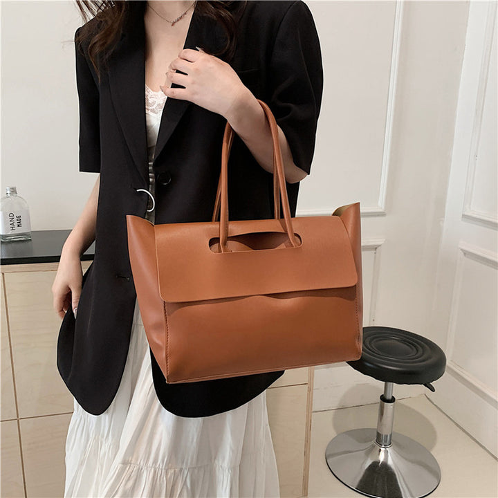 Damen Designer Handtasche mit modernem Klappverschluss Nord Taschen