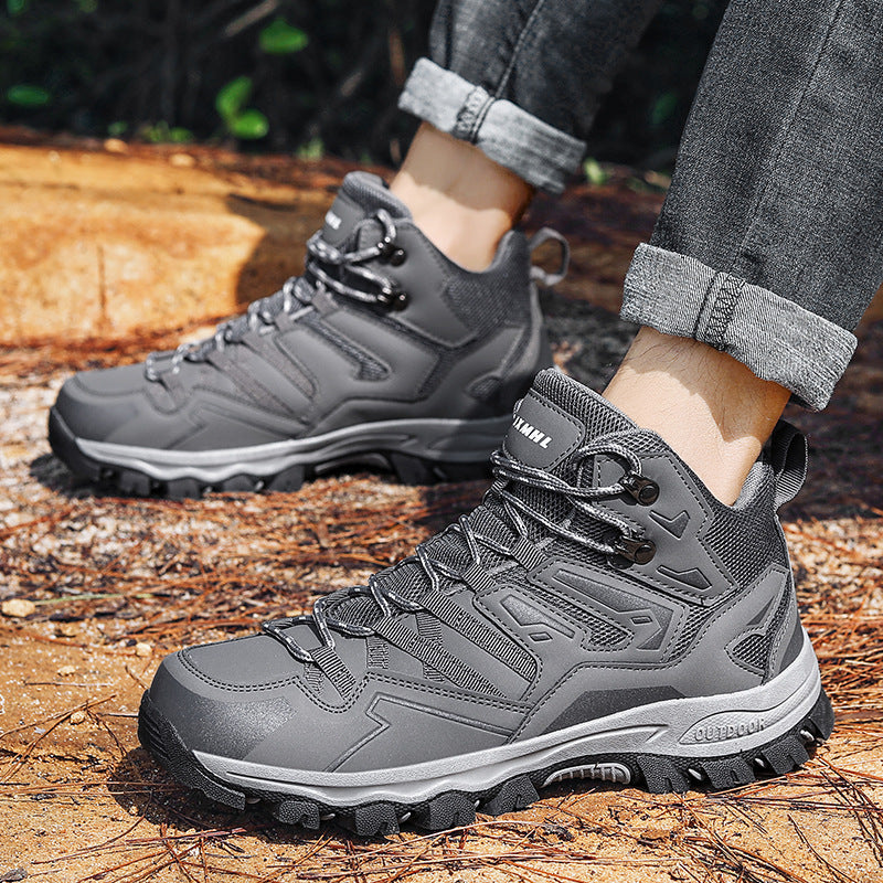 Damen Hohe Wanderstiefel mit innovativem Schnellschnürsystem und rutschfester Sohle