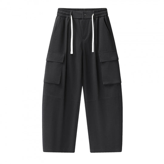 Unisex Baggy‑Cargo‑Hose mit elastischem Bund, Tunnelzug und großen Pattentaschen Nord Taschen