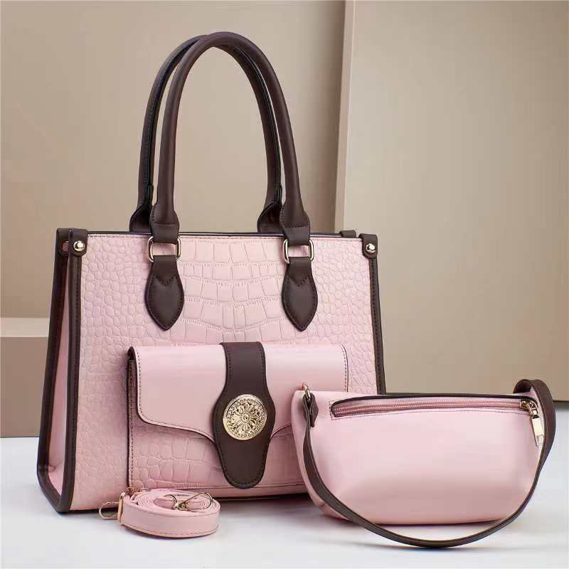Damen elegante Handtasche im stilvollen Set mit praktischer Mini-Clutch Nord Taschen