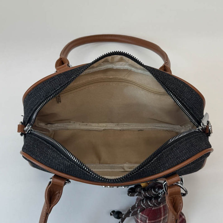 Damen Umhängetasche im eleganten Retro-Design Nord Taschen