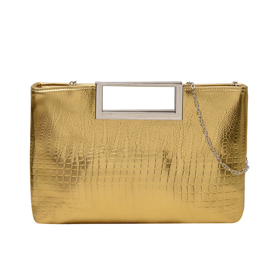Damen elegante Clutch-Tasche im stilvollen Krokodil-Look Nord Taschen