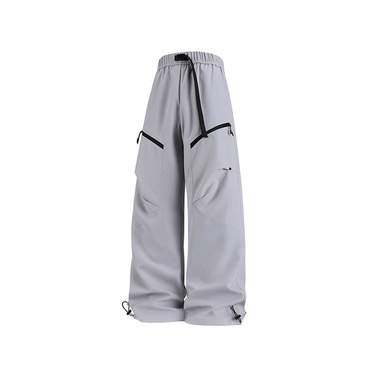 Herren Weite Technical‑Cargo‑Hose mit Tunnelzugbund, verstellbaren Beinabschlüssen und Reißverschlusstaschen Nord Taschen