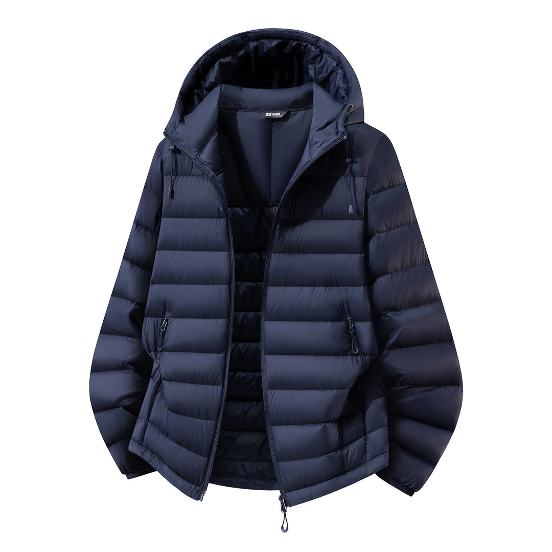 Damen leichte Stepp-Kapuzenjacke mit Thermofutter und Zwei-Wege-Reißverschluss Nord Taschen