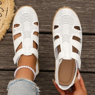 Damen Atmungsaktive Riemensandalen mit verstellbarem Klettverschluss