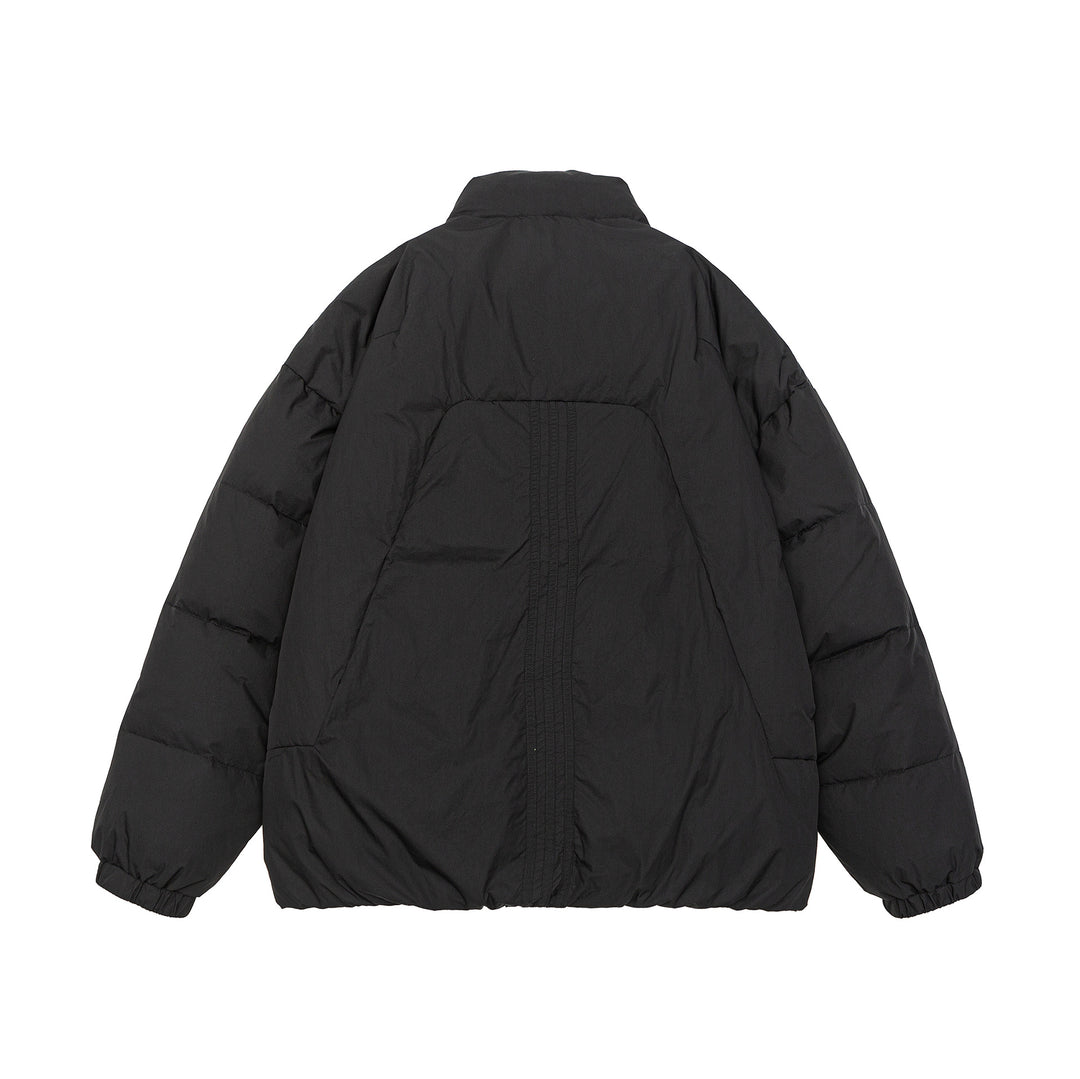 Damen Voluminöse Steppjacke mit hohem Stehkragen und winddichter Frontblende Nord Taschen