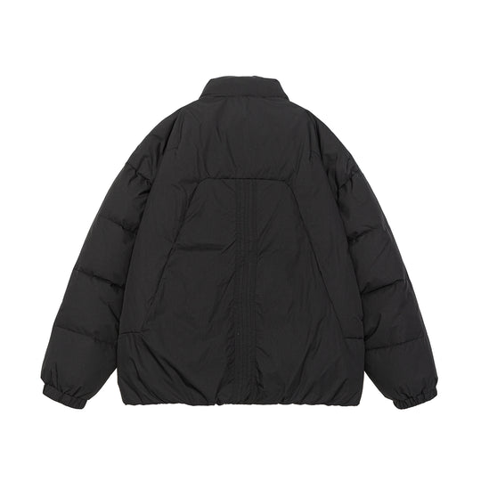Damen Voluminöse Steppjacke mit hohem Stehkragen und winddichter Frontblende Nord Taschen