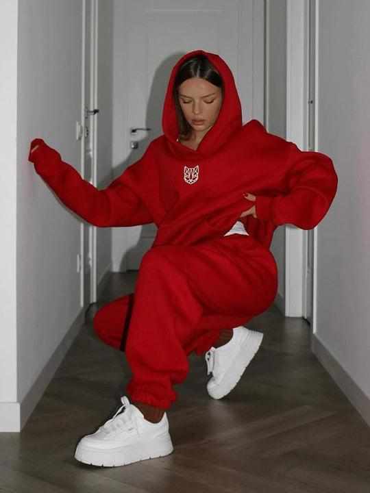 Damen Oversized Hoodie mit lässigen Hosen