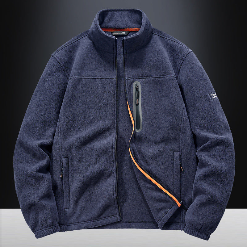 Herren technische Fleecejacke mit Polarstruktur, wasserabweisender Brusttasche und elastischen Bündchen Nord Taschen
