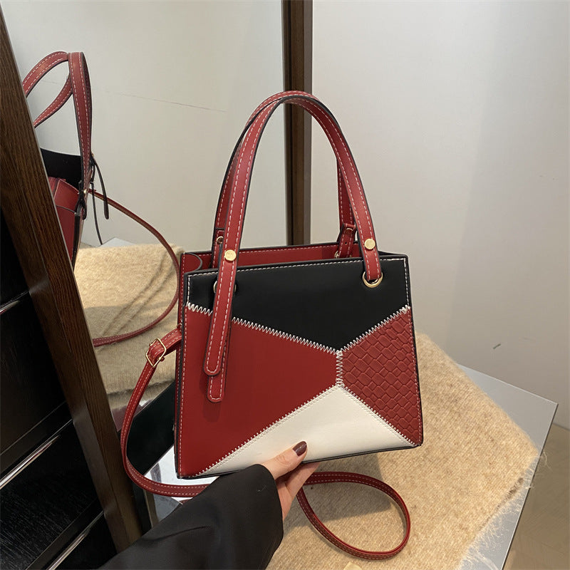 Damen modische Handtasche mit geometrischem Design und strukturierten Akzenten Nord Taschen