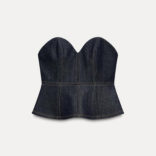 Damen Jeansblazer im modernen Look mit tailliertem Schnitt und praktischen Taschen