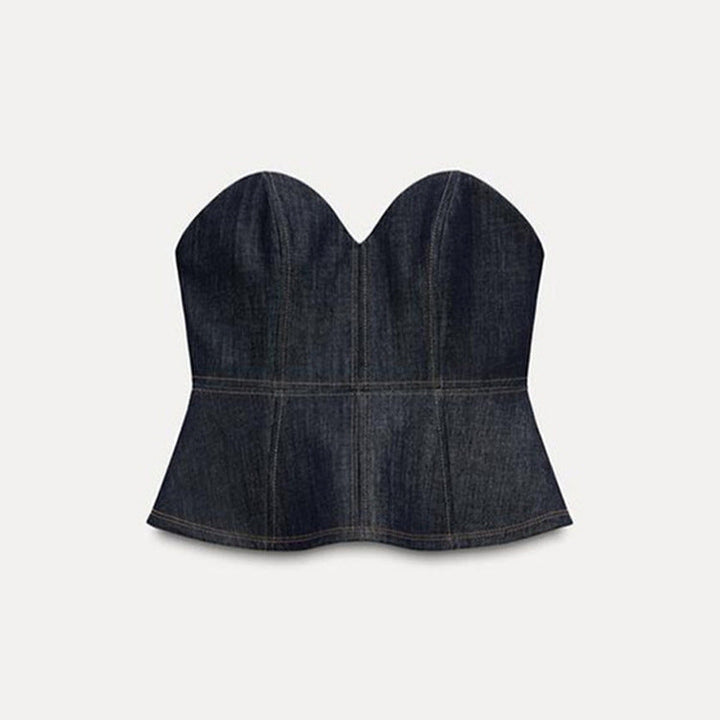 Damen Jeansblazer im modernen Look mit tailliertem Schnitt und praktischen Taschen