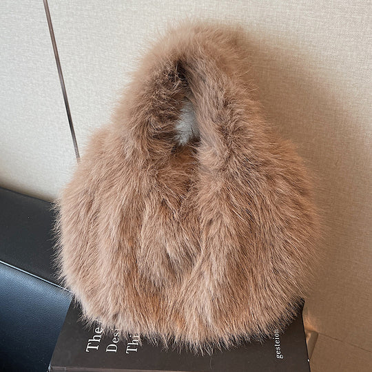 Damen Plüsch Handtasche mit einzigartigem Design Nord Taschen