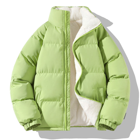 Damen Kurzpolar-Steppjacke mit Teddyfutter, Boxy‑Cut & verdecktem Reißverschluss Nord Taschen