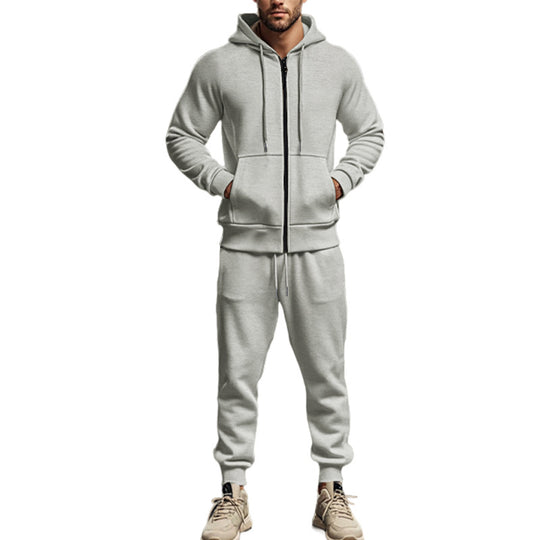 Herren Komplettes Sweatset mit Reißverschluss-Hoodie und tapered Jogginghose Nord Taschen