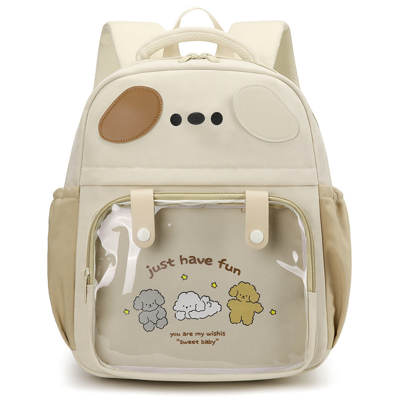 Damen Kinderrucksack mit transparentem Vorderfach und verspieltem Design Nord Taschen