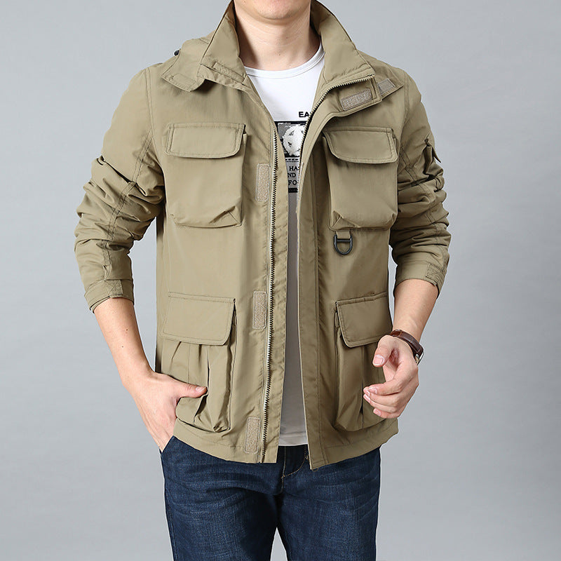 Herren Thermo-Parka mit Teddyfleece-Innenfutter, Kapuze und Multifunktionstaschen Nord Taschen