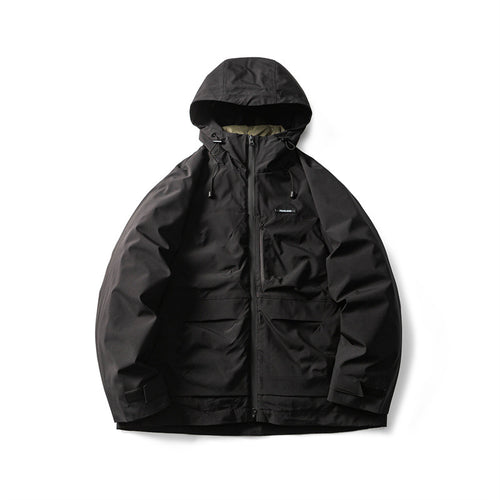 Herren Funktionelle Outdoor-Softshelljacke mit Kapuze und Mehrfachtaschen Nord Taschen