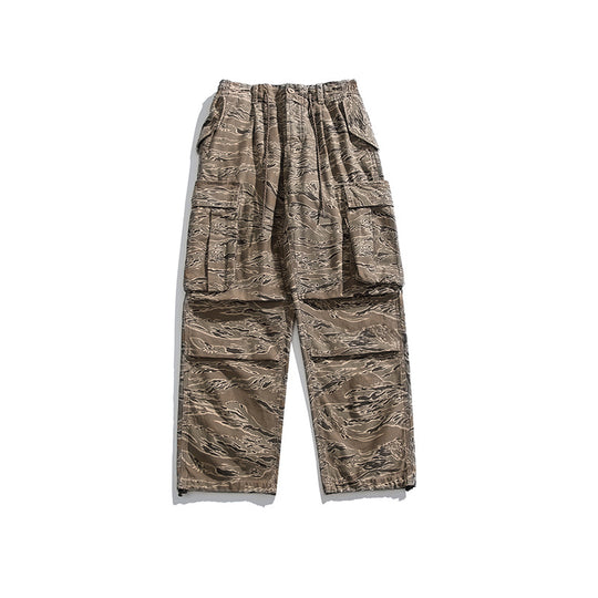 Herren Cargo-Overshirt im Utility-Stil mit Camouflage-Print und Mehrfachtaschen Nord Taschen