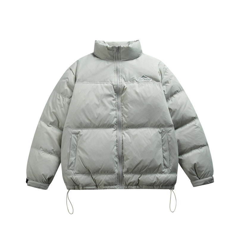 Unisex Boxy-wattierte Thermojacke mit Kordelzugsaum und Stehkragen Nord Taschen