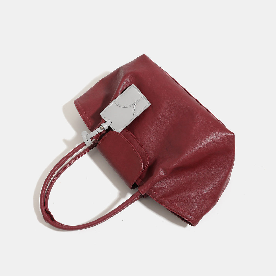Damen Shopper-Tasche aus hochwertigem Kunstleder mit elegantem Magnetverschluss Nord Taschen