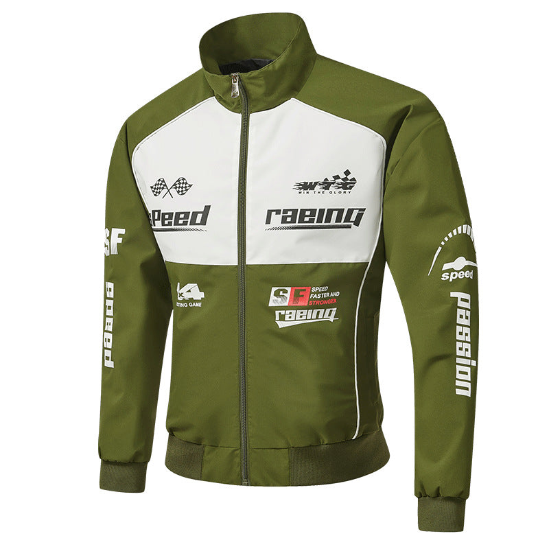 Herren Rennsport-Trackjacke im Retro-Motorsport-Stil Nord Taschen