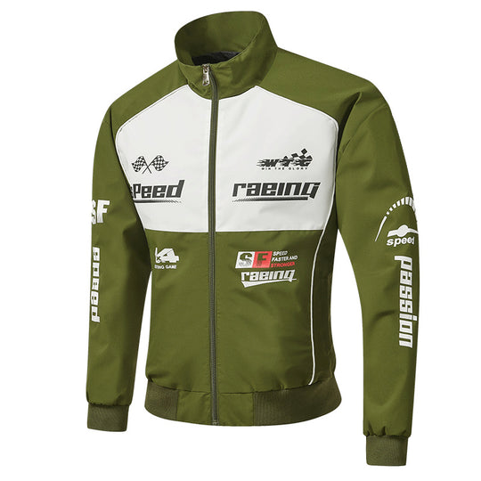 Herren Rennsport-Trackjacke im Retro-Motorsport-Stil Nord Taschen