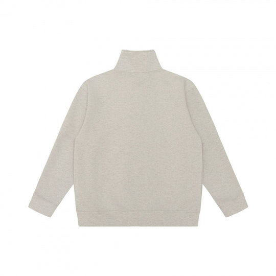Unisex Oversize-Sweatshirt mit halbem Reißverschluss, Stehkragen und Kängurutasche Nord Taschen