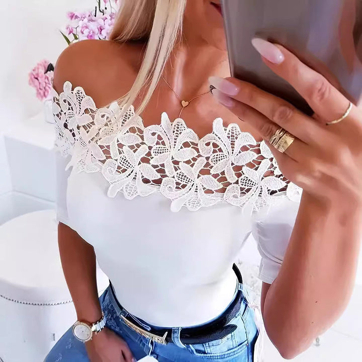 Damen Eleganter Body mit Spitzendetails