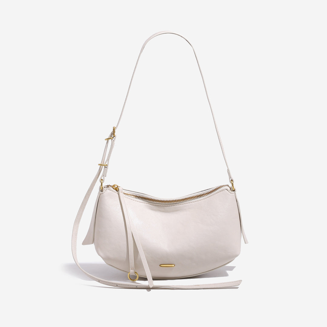 Damen Schultertasche mit hochwertigem Leder und elegantem Reißverschluss Nord Taschen