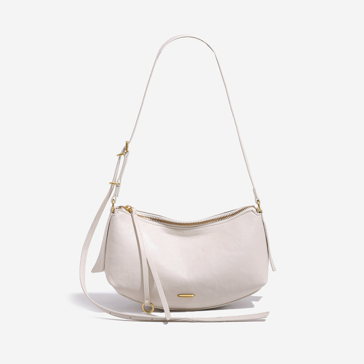Damen Schultertasche mit hochwertigem Leder und elegantem Reißverschluss Nord Taschen