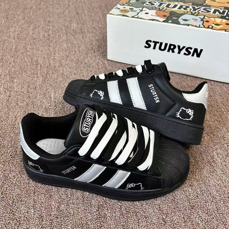 Damen Sportliche Sneakers mit strukturiertem Obermaterial und rutschfester Sohle