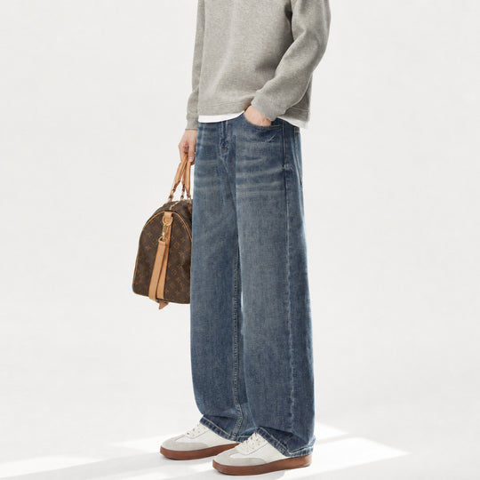 Damen Hochtaillierte gerade-geschnittene verkürzte Jeans Nord Taschen